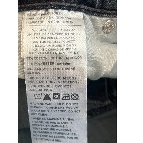 Denizen From Levi's Jeans Womens 18 S Blue Modren Skinny 34x30 Demin Stretch - Picture 5 of 5